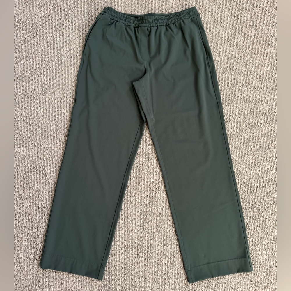 Lululemon Straight-Leg Mid-Rise Pant Luxtreme Regular Women’s Large Green